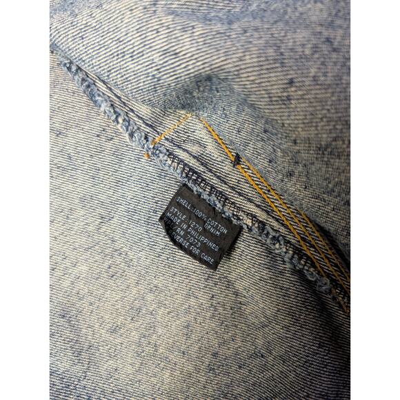 Vintage Denim Chore Barn Coat Womens M 90s Canyon River Blue Cotton Jean Jacket - Picture 6 of 7